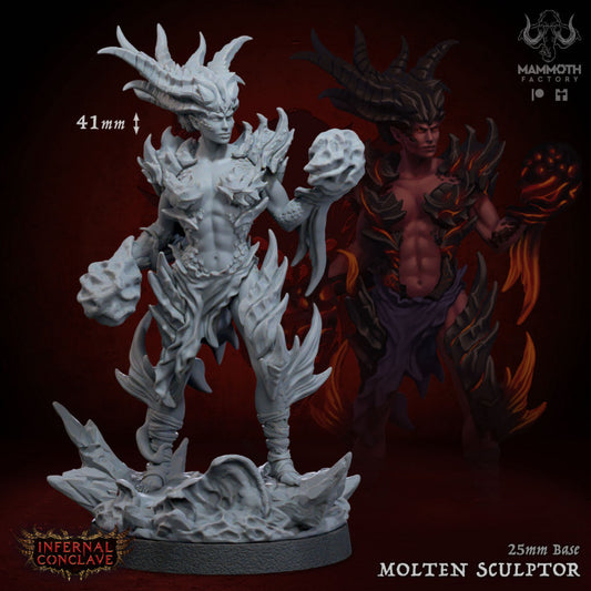 Molten Sculptor - Casting (25mm Base)