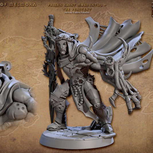 Fallen Saint Paladin Corruption Knight | Medium | Artisan Guild | D&D DnD Pathfinder Miniature