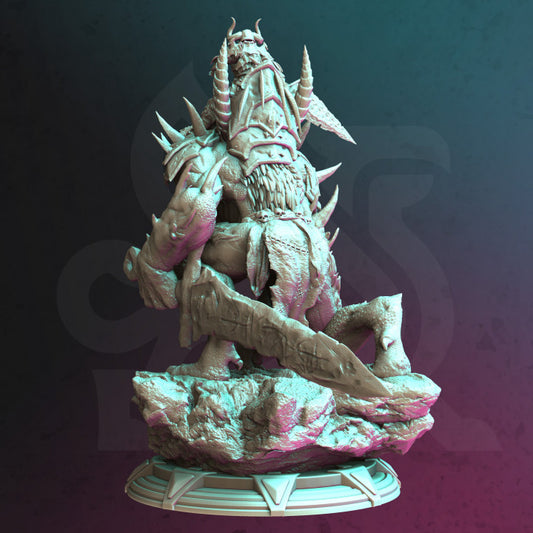 Werewolf Mounted Death Knight - Morian (100mm Base)