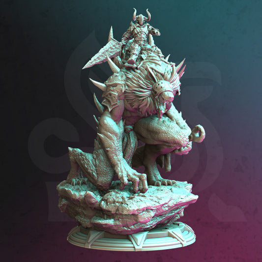 Werewolf Mounted Death Knight - Morian (100mm Base)