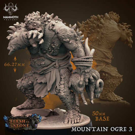 Mountain Ogre - Stoic (50mm Base)