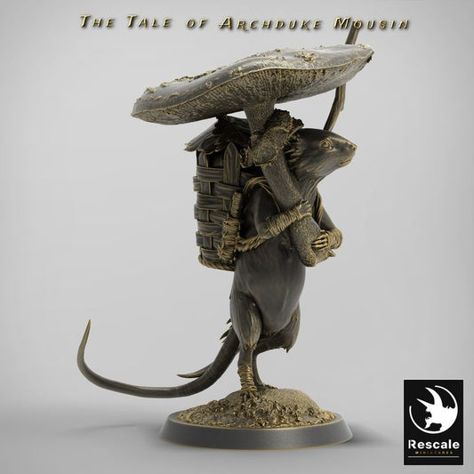 Mouse Guard Fantasy Miniature Mushroom | Medium | Rescale Miniatures | D&D DnD Pathfinder Miniature