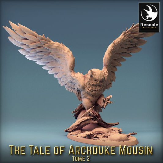Great Owl Guardian Beasts Celestials | Gargantuan | Rescale Miniatures | D&D DnD Pathfinder Miniature