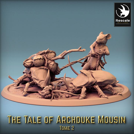 Collection Mouse Warrior Beasts Miniature | Medium | Rescale Miniatures | D&D DnD Pathfinder Miniature