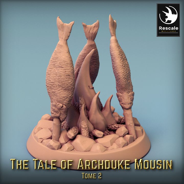 Collection Mouse Warrior Beasts Miniature | Medium | Rescale Miniatures | D&D DnD Pathfinder Miniature