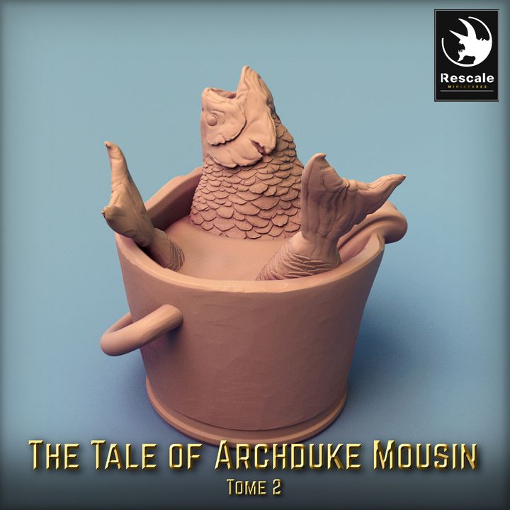 Collection Mouse Warrior Beasts Miniature | Medium | Rescale Miniatures | D&D DnD Pathfinder Miniature