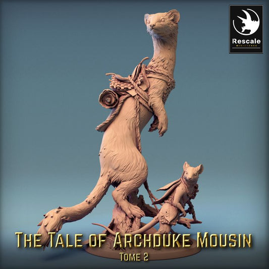 Collection Weasel Animal Companion Mount Beasts | Large | Rescale Miniatures | D&D DnD Pathfinder Miniature