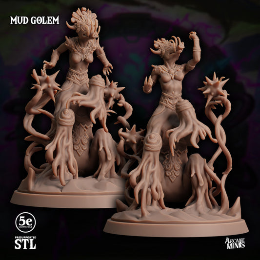 Mud Golem Construct Guardian | Large | Sordane Publishing | D&D DnD Pathfinder Miniature