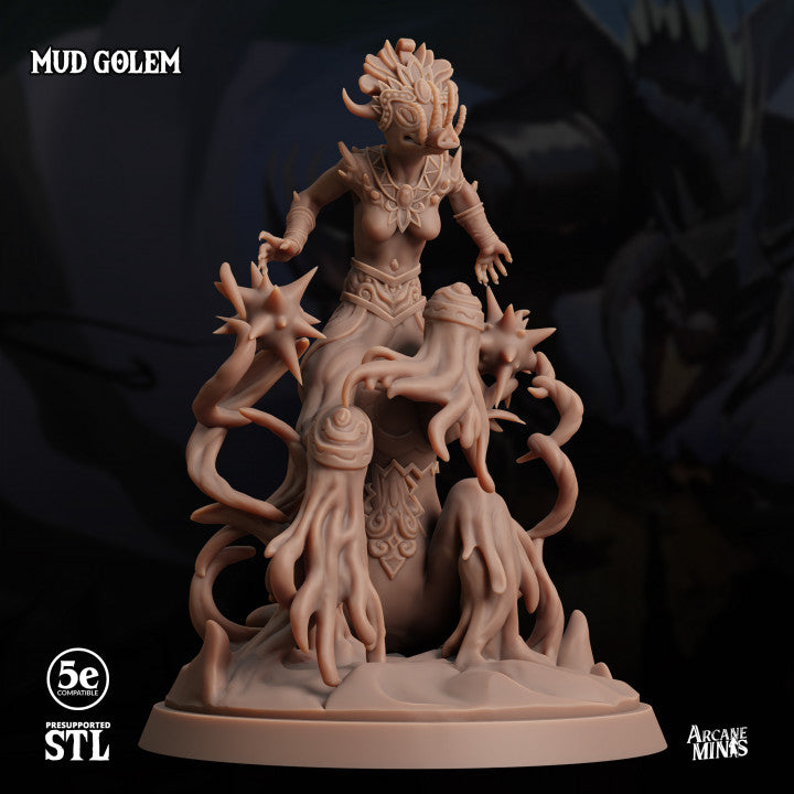 Mud Golem Construct Guardian | Large | Sordane Publishing | D&D DnD Pathfinder Miniature