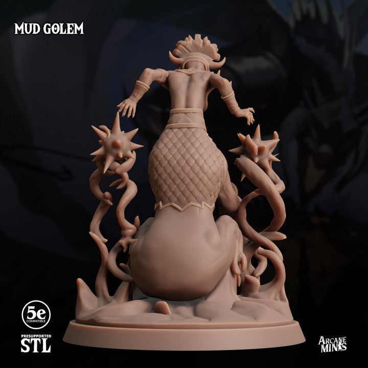 Mud Golem Construct Guardian | Large | Sordane Publishing | D&D DnD Pathfinder Miniature