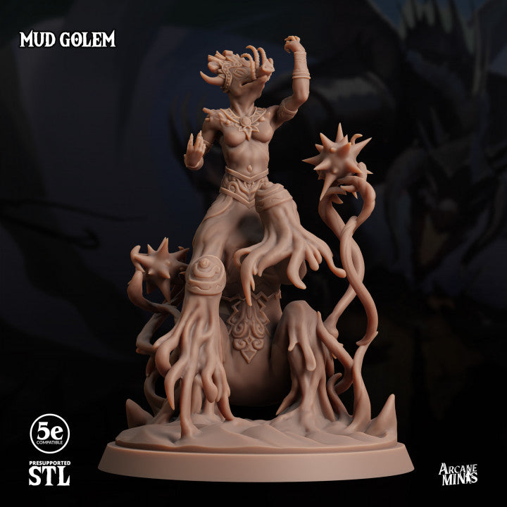 Mud Golem Construct Guardian | Large | Sordane Publishing | D&D DnD Pathfinder Miniature