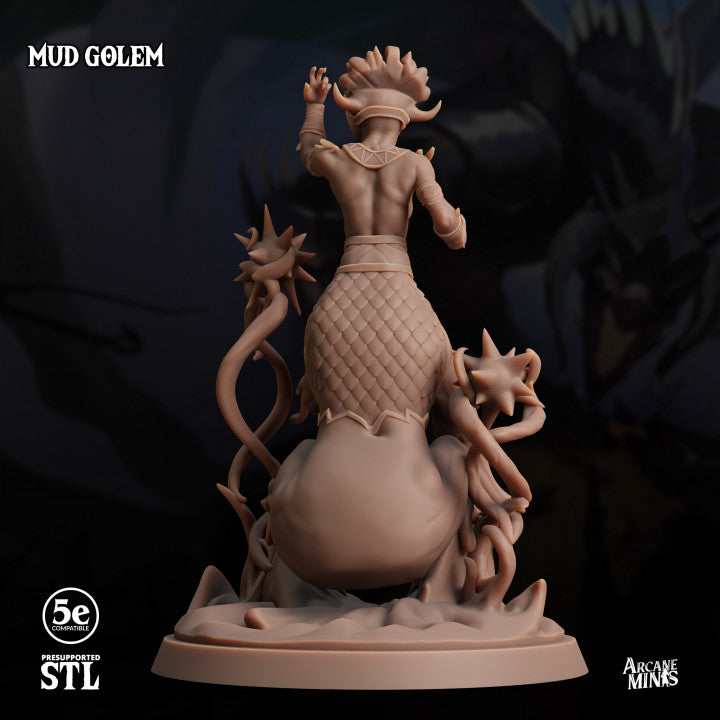 Mud Golem Construct Guardian | Large | Sordane Publishing | D&D DnD Pathfinder Miniature