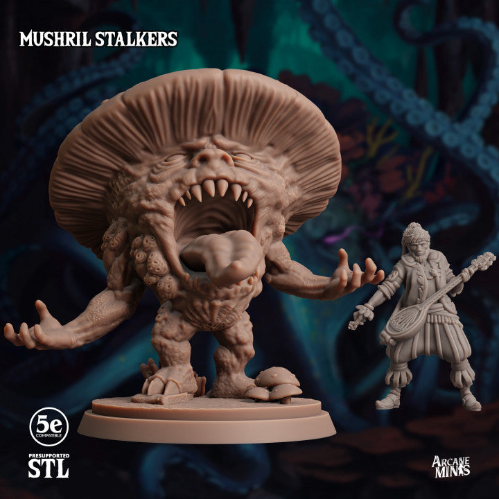 Mushril Stalker - Crouched (25mm Base)