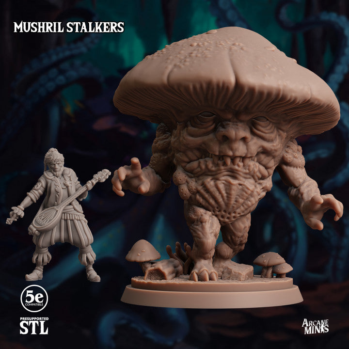 Mushril Stalker - Crouched (25mm Base)