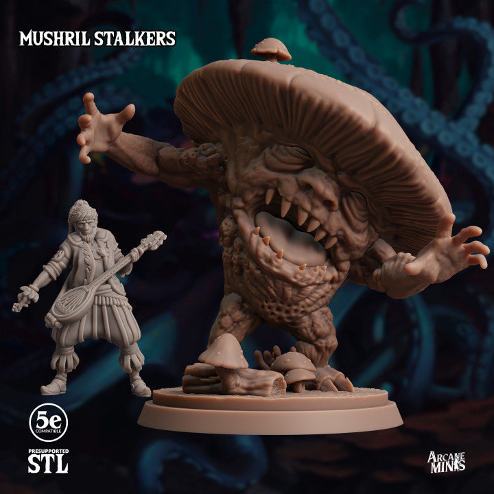 Mushril Stalker - Crouched (25mm Base)