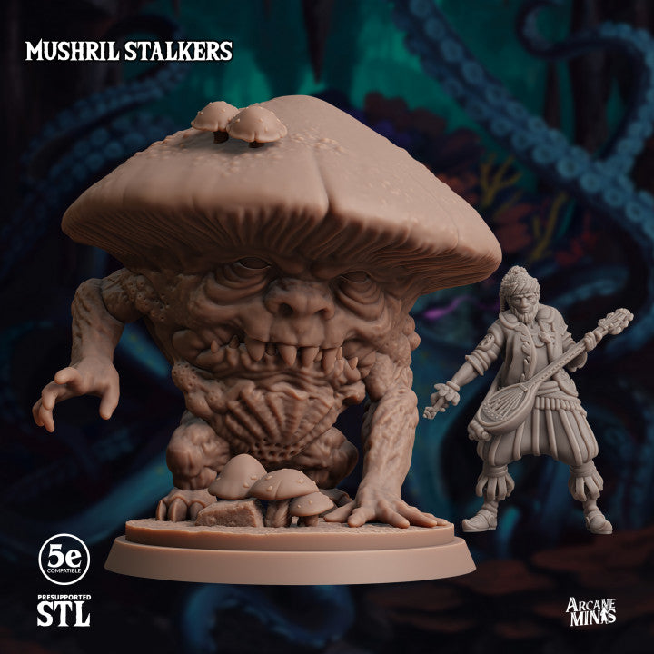 Mushril Stalker - Crouched (25mm Base)