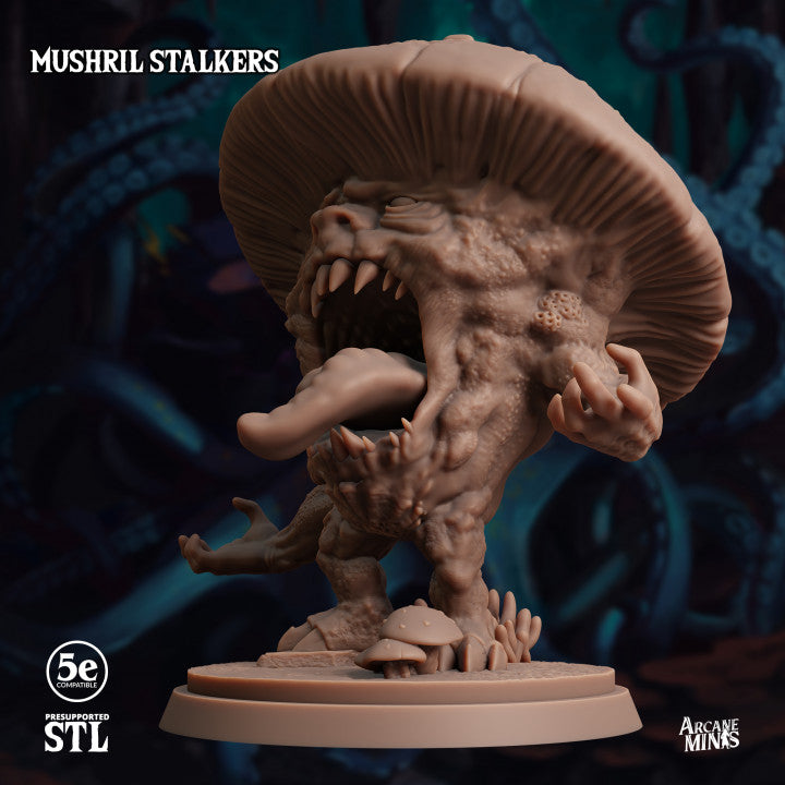 Mushril Stalker - Crouched (25mm Base)