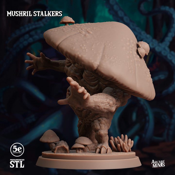 Mushril Stalker - Crouched (25mm Base)