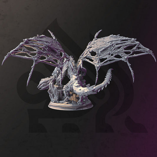 Undead Frost Dragon Gargantuan | Gargantuan | DM Stash | D&D DnD Pathfinder Miniature