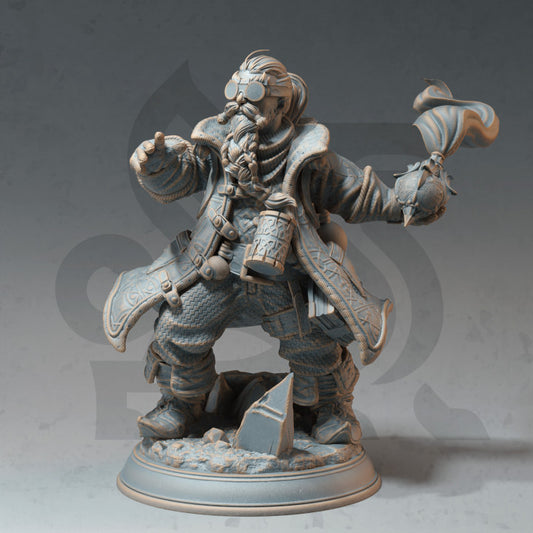 Dwarven Alchemist - Casting (25mm Base)
