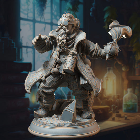 Dwarven Alchemist - Casting (25mm Base)