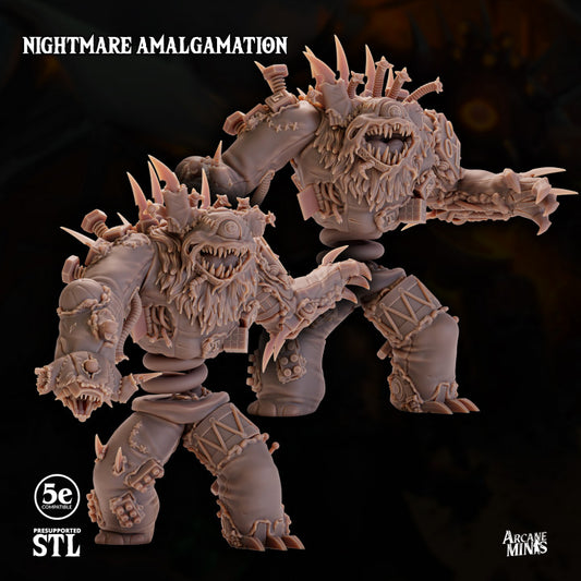 Nightmare Horror Constructs Monstrosities | Huge | Sordane Publishing | D&D DnD Pathfinder Miniature