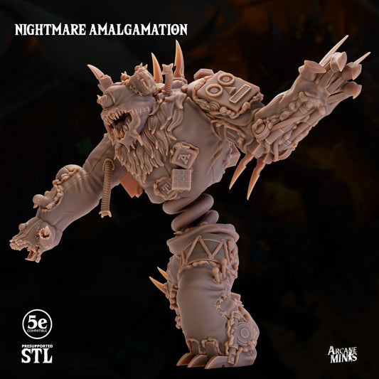 Nightmare Horror Constructs Monstrosities | Huge | Sordane Publishing | D&D DnD Pathfinder Miniature