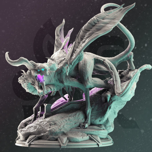 Psionic Dragon Abomination Figure | Gargantuan | DM Stash | D&D DnD Pathfinder Miniature