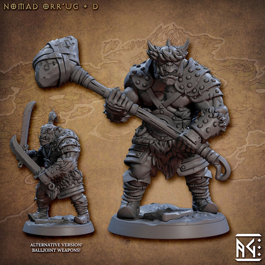 Orc Ogre Warrior Model | Medium | Artisan Guild | D&D DnD Pathfinder Miniature