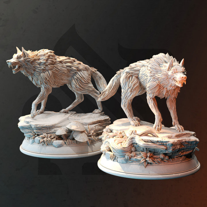 Northern Direwolf Pack Beasts | Medium | DM Stash | D&D DnD Pathfinder Miniature