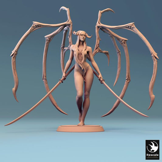 Succubus Demon Miniature Wings | Medium | Rescale Miniatures | D&D DnD Pathfinder Miniature
