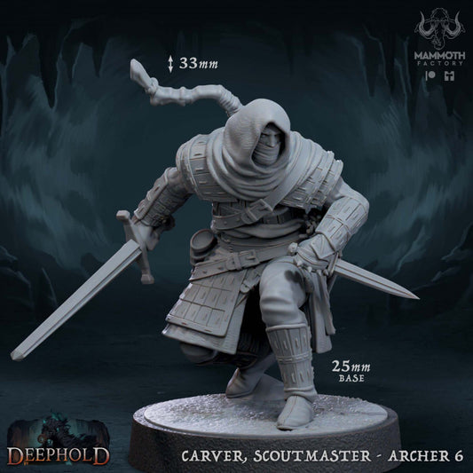 Carver, Oathsworn Leader - Tactical (25mm Base)