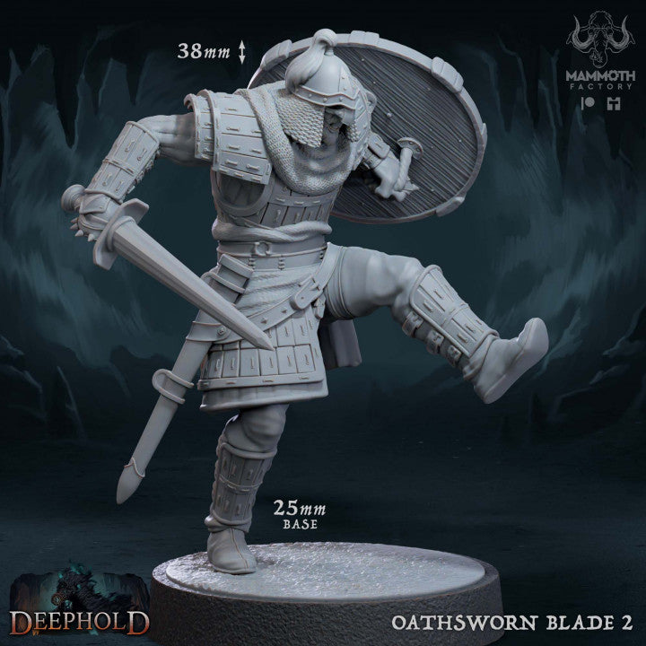 Oathsworn Blade Warriors Fighter Medium | Mammoth Factory | D&D DnD Pathfinder Miniature
