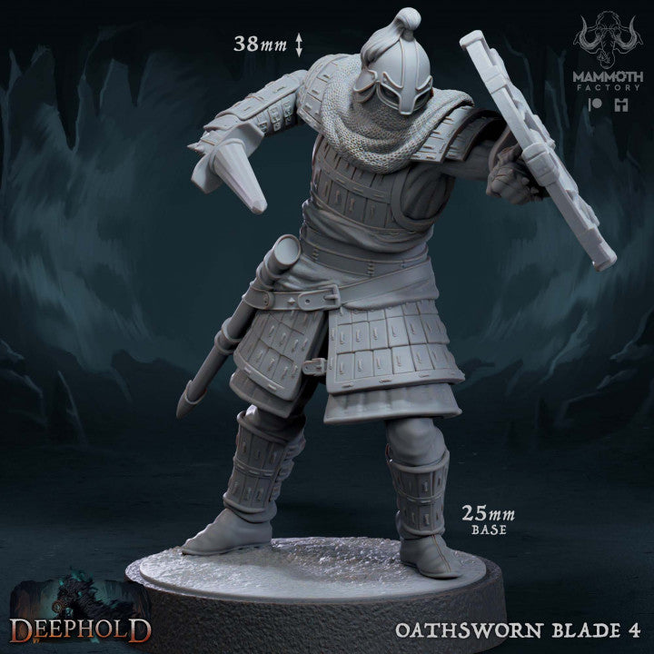 Oathsworn Blade Warriors Fighter Medium | Mammoth Factory | D&D DnD Pathfinder Miniature