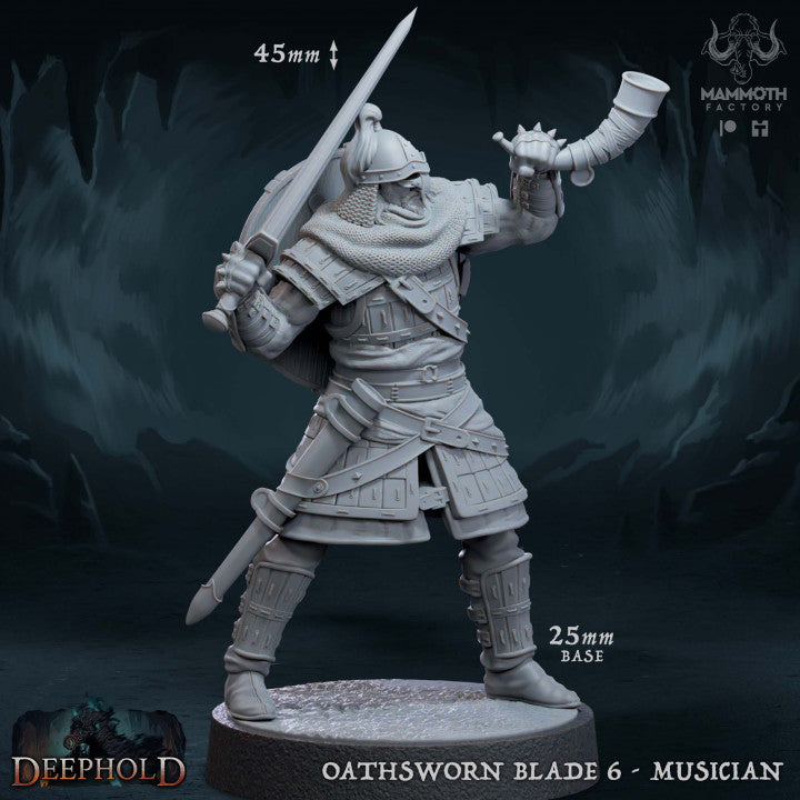 Oathsworn Blade Warriors Fighter Medium | Mammoth Factory | D&D DnD Pathfinder Miniature