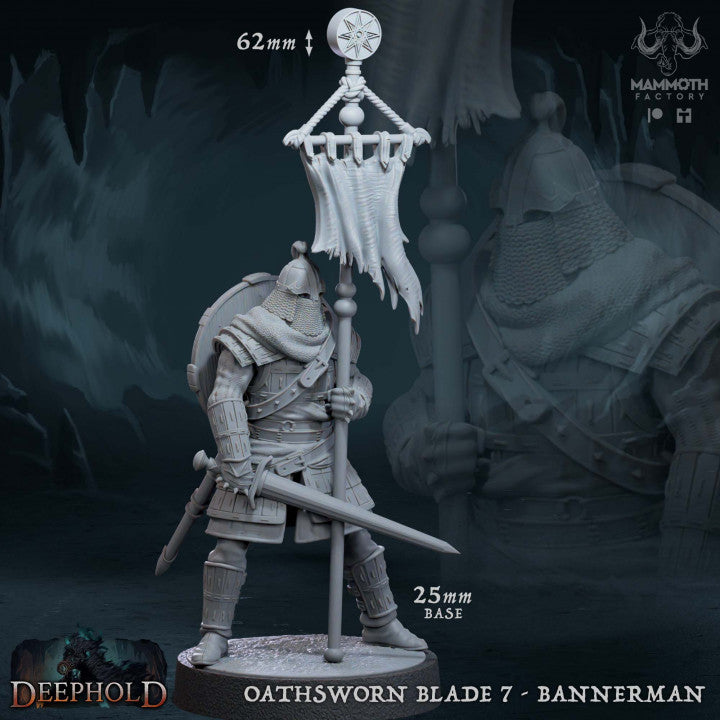 Oathsworn Blade Warriors Fighter Medium | Mammoth Factory | D&D DnD Pathfinder Miniature