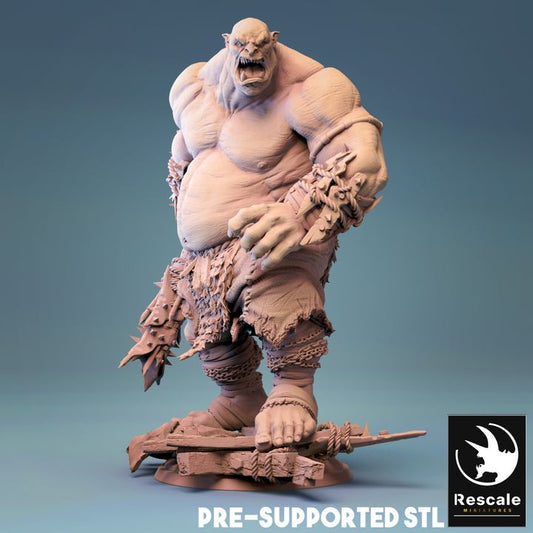 Ogre Giant Monster Figure | Huge | Rescale Miniatures | D&D DnD Pathfinder Miniature