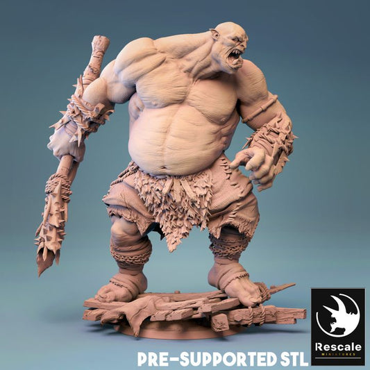 Ogre Miniature Monster Figure | Huge | Rescale Miniatures | D&D DnD Pathfinder Miniature