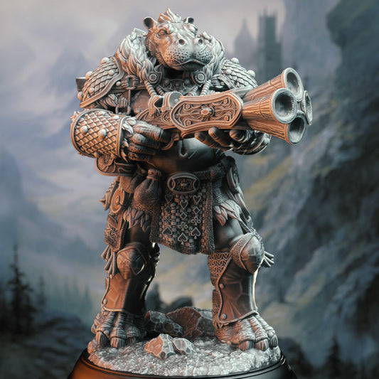 Giff Dragon Hunter - Guard (25mm Base)