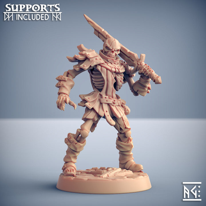 Undead Skeleton Warrior Sentinel | Medium | Artisan Guild | D&D DnD Pathfinder Miniature
