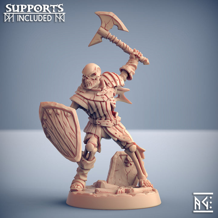 Skeleton Undead Soldier Miniature | Medium | Artisan Guild | D&D DnD Pathfinder Miniature