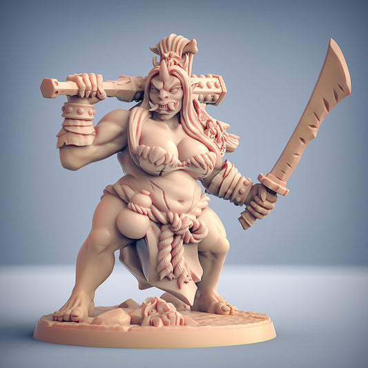 Ogre Orc Guardian Miniature | Large | Artisan Guild | D&D DnD Pathfinder Miniature
