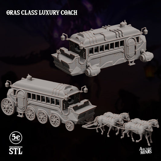Steampunk Fantasy Vehicle Carriage | Large | Sordane Publishing | D&D DnD Pathfinder Miniature