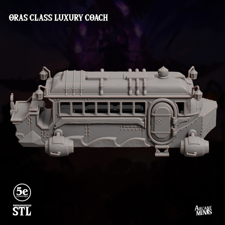 Steampunk Fantasy Vehicle Carriage | Large | Sordane Publishing | D&D DnD Pathfinder Miniature