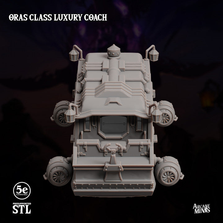 Steampunk Fantasy Vehicle Carriage | Large | Sordane Publishing | D&D DnD Pathfinder Miniature