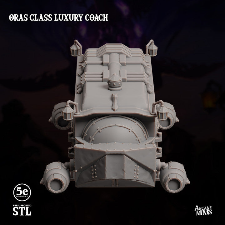 Steampunk Fantasy Vehicle Carriage | Large | Sordane Publishing | D&D DnD Pathfinder Miniature