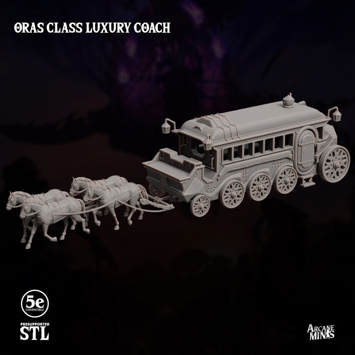 Steampunk Fantasy Vehicle Carriage | Large | Sordane Publishing | D&D DnD Pathfinder Miniature