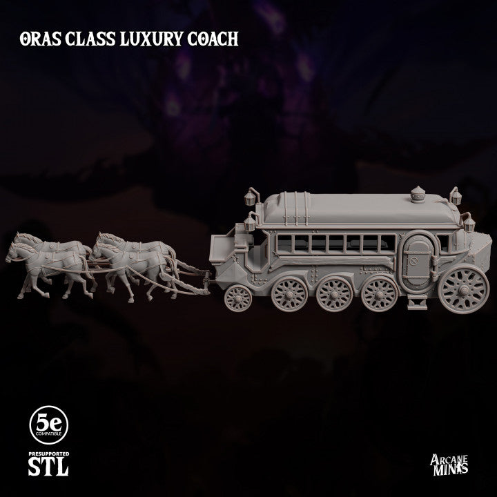 Steampunk Fantasy Vehicle Carriage | Large | Sordane Publishing | D&D DnD Pathfinder Miniature