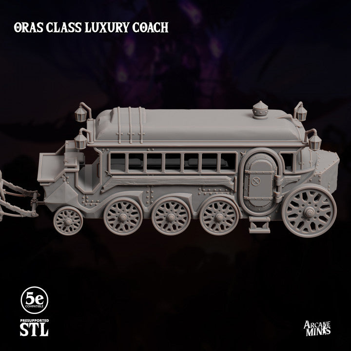 Steampunk Fantasy Vehicle Carriage | Large | Sordane Publishing | D&D DnD Pathfinder Miniature