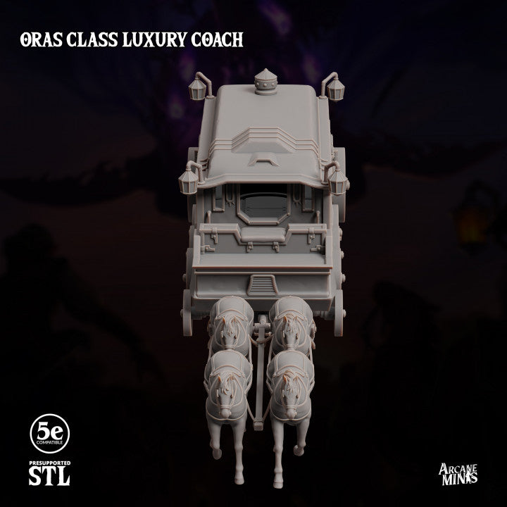 Steampunk Fantasy Vehicle Carriage | Large | Sordane Publishing | D&D DnD Pathfinder Miniature